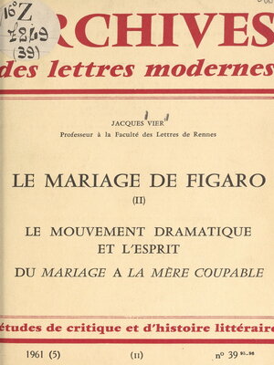 cover image of Le mariage de Figaro (2)